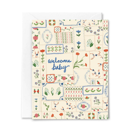 Welcome Baby Quilt Card