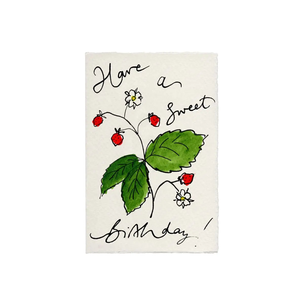 Wild Strawberry Birthday Card