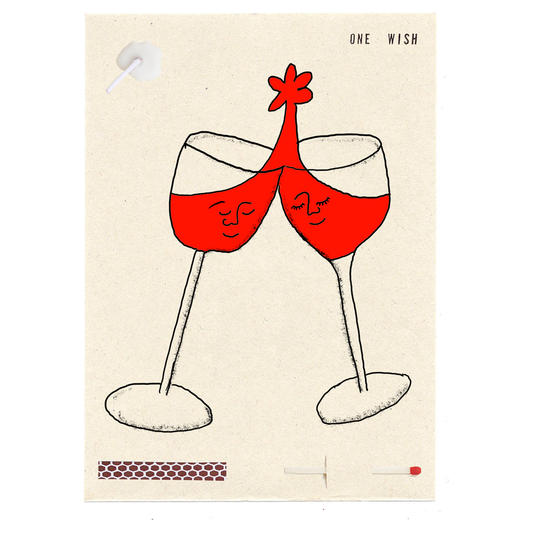 Wine Cheers Wish Card