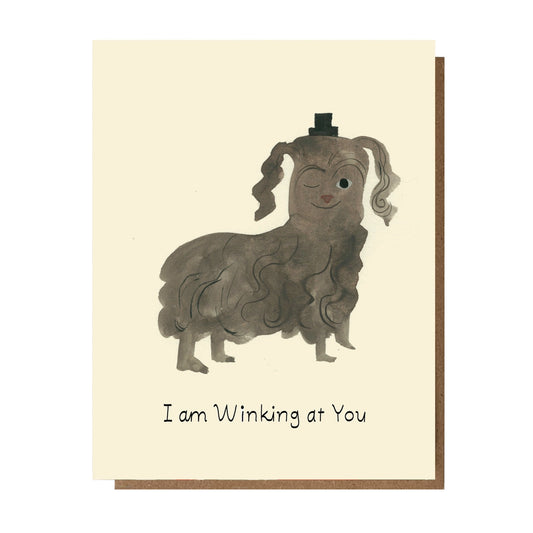 Winking At You Card