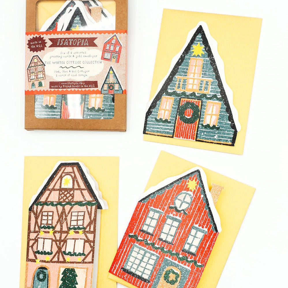 Winter Cottage Collection - Box of 6 Cards