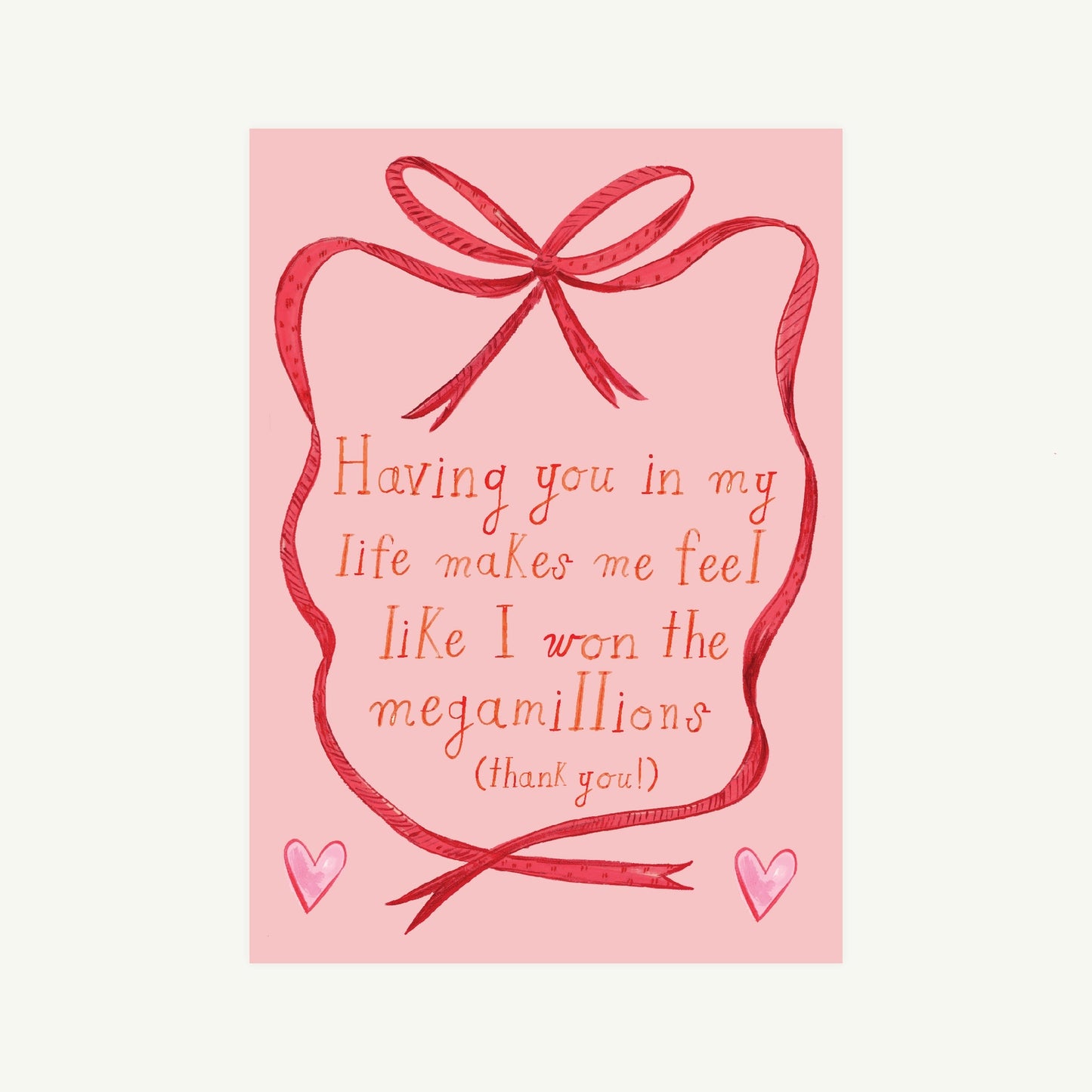 I Won the Lottery! Card