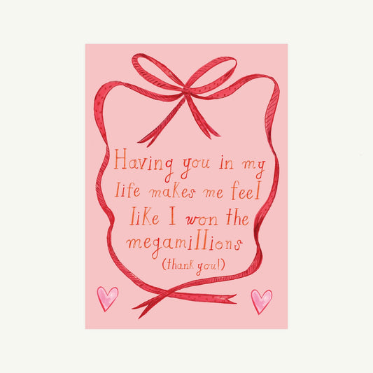 I Won the Lottery! Card