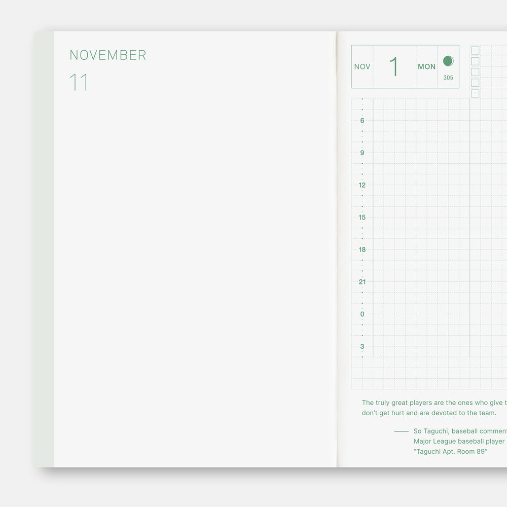 2027 English Original Book [A6 size/Daily/Jan start/Mon start]