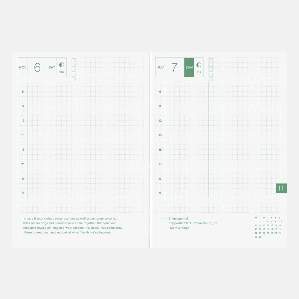 2027 English Original Book [A6 size/Daily/Jan start/Mon start]