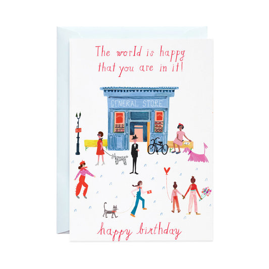 Party On Main Street Birthday Card