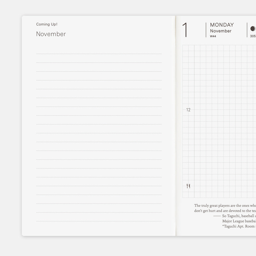 2027 English Planner Book [A6 size/Daily/Jan start/Mon start]