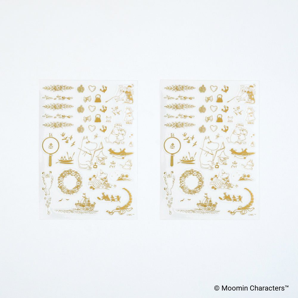 Moomin: Foil-Stamped Clear Stickers (Adventure Log)