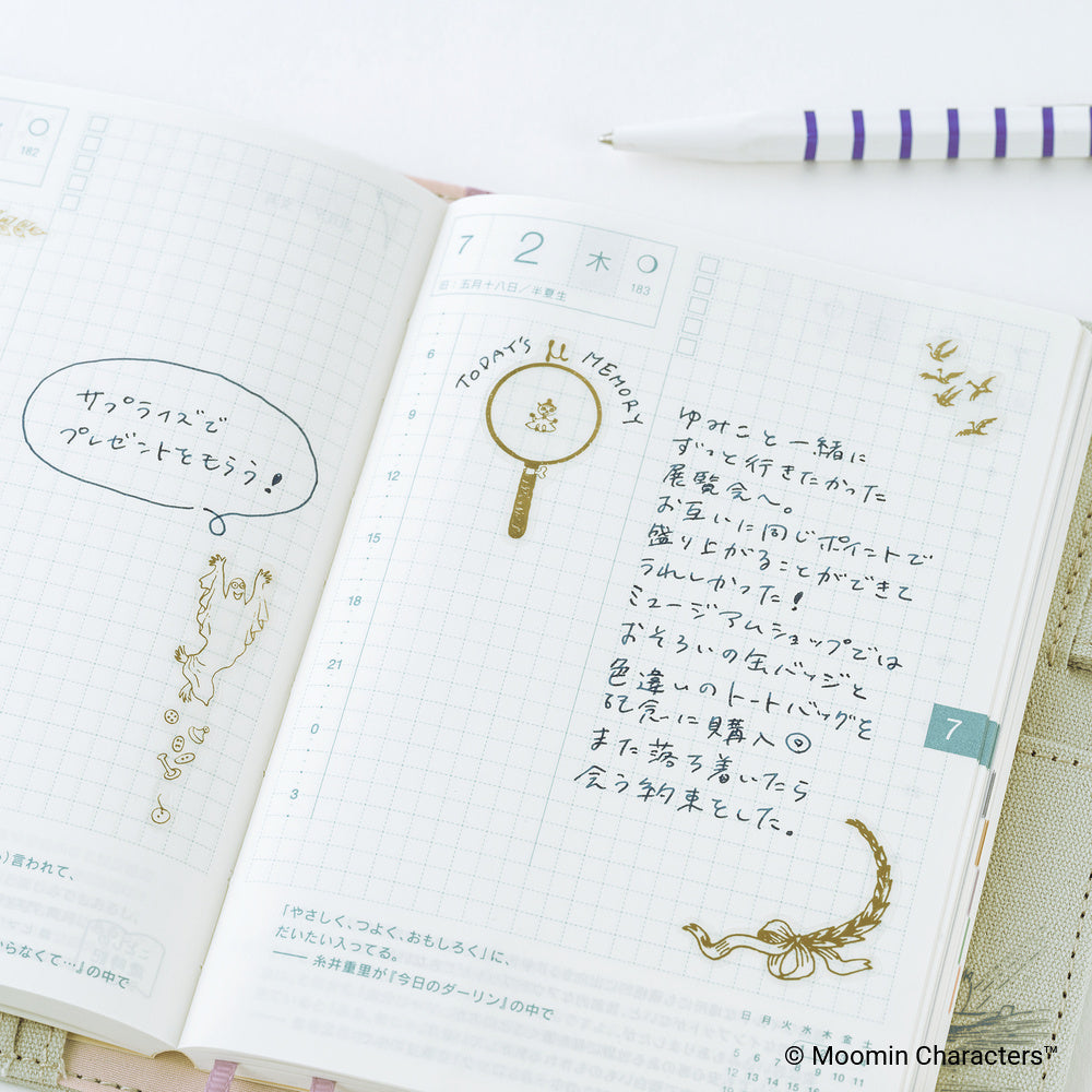 Moomin: Foil-Stamped Clear Stickers (Adventure Log)